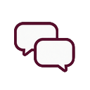 Speech bubble icon representing live chat cost on MagnoliaDate